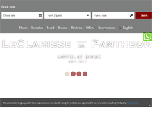 Tablet Screenshot of leclarissepantheon.com